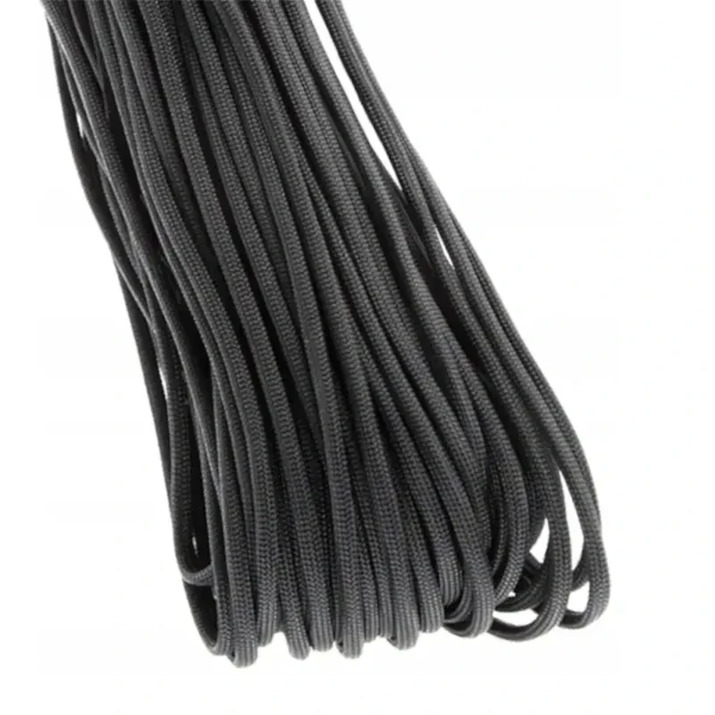 Paracord šnúra FOXTER 30 m čierna, nosnosť do 180 kg