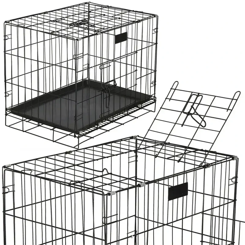 Transportná kovová klietka pre psa NUXIE PREMIUM veľkosť S 60 × 43 × 48 cm