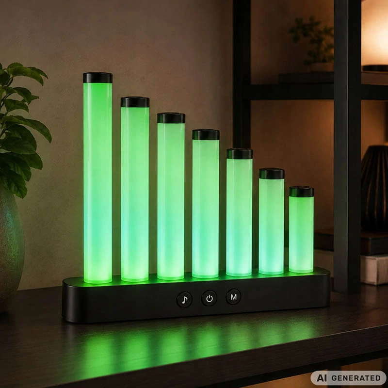 Dekoratívna RGB LED lampa Equalizer s Music Sync, aplikáciou a ovládačom
