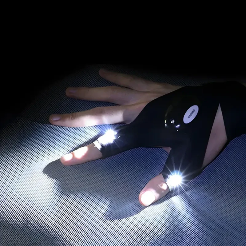 LED rukavice s baterkou 1 pár