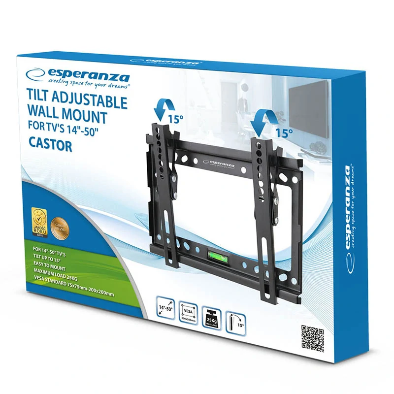 Nástenný držiak na TV Esperanza CASTOR 14″–50″