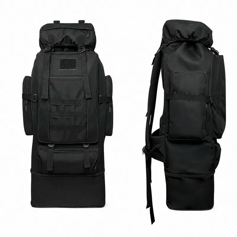 Turistický batoh 100 l na trekking a viacdňové výpravy čierny