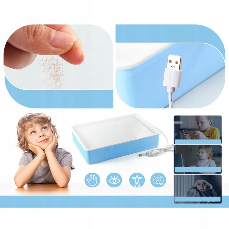 Sada na maľovanie pieskom s LED podsvietením + 400 g piesku