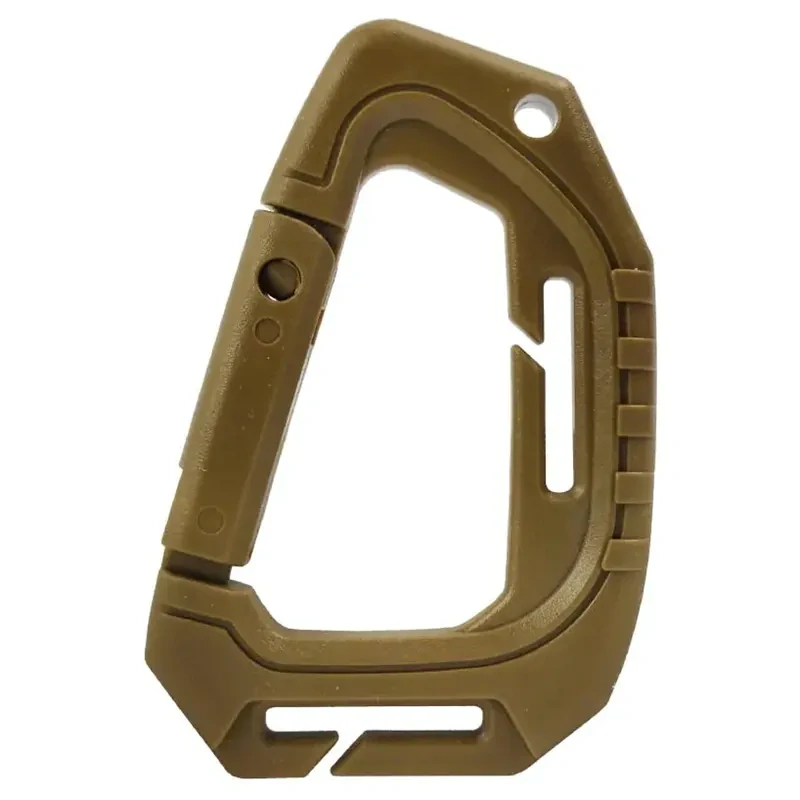 Plastová karabína s MOLLE uchytením – 9 × 5,8 cm