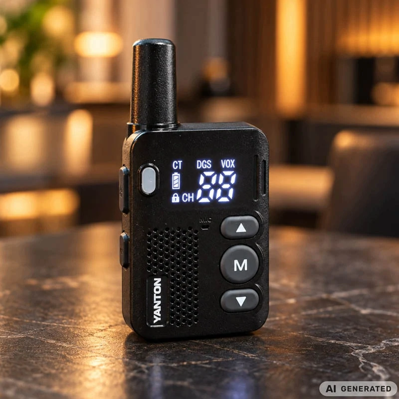 Mini vysielačka Walkie-Talkie T59 2 W – 16 kanálov, USB-C