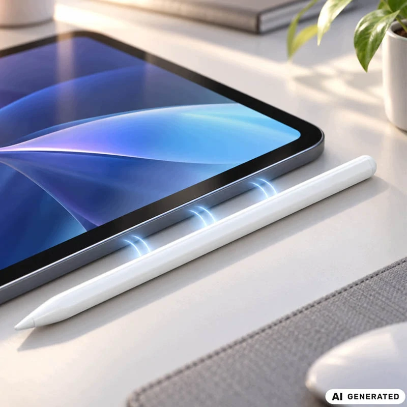Aktívne dotykové pero na tablet a telefón – USB-C, 2 mm, biele