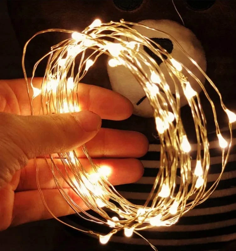 Solárna svetelná reťaz 200 LED – 20 m, teplá biela