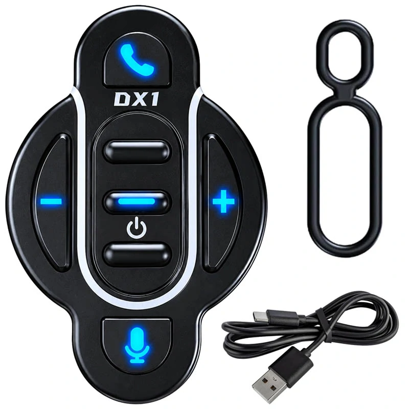 Bluetooth ovládač na riadidlá motocykla DX1 IPX6