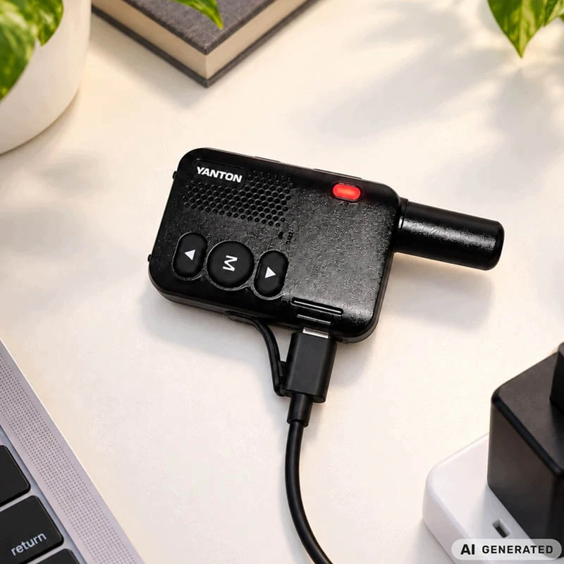Mini vysielačka Walkie-Talkie T59 2 W – 16 kanálov, USB-C