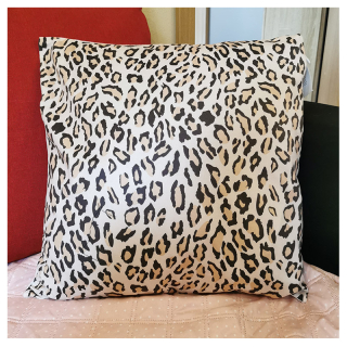 Obliečka na vankúš ružový leopard 45x45cm X4-1C