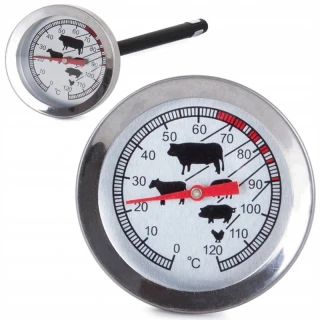 Teplomer na mäso so sondou 12 cm, rozsah 0–120 °C