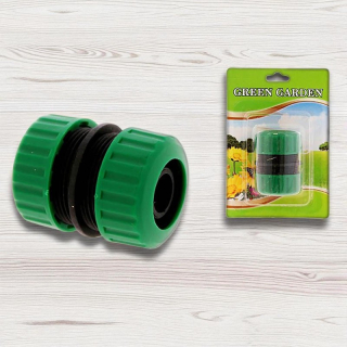 Plastová spojka na hadicu 3/4" – Green Garden, 5 × 4 cm
