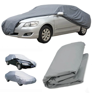 Univerzálna ochranná plachta na auto XXL 580 × 175 × 120 cm – sivá