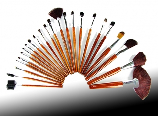 Kozmetické štetce PROFI na make up 24ks