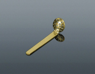 Sitko kovové s rúčkou zlaté 12mm