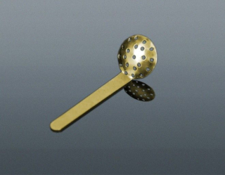 Sitko kovové s rúčkou zlaté 18mm