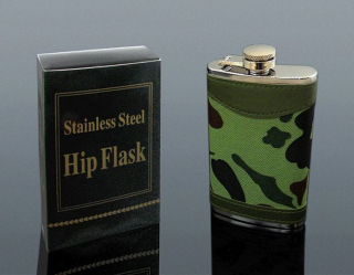 Ploskačka nerezová ARMY 180ml