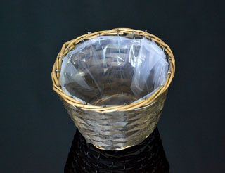 Kvetináč ratanový 20x13 cm