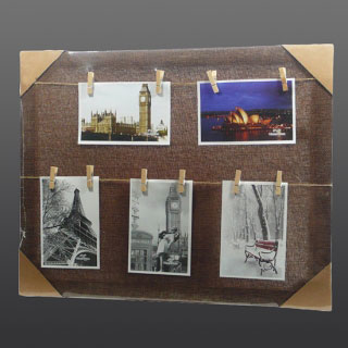 Fotorámček vrecovina 50,5x40,5 tmavohnedá