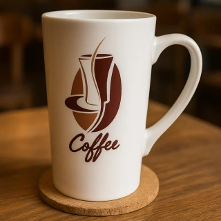 Hrnček veľký 450ml na latté s potlačou