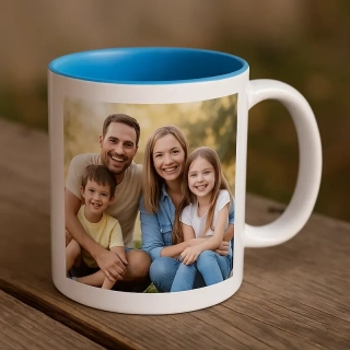 Hrnček 330ml s farebným vnútrom s vlastnou potlačou