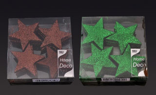 Dekorácia Papstar Home Deco hviezdy 12ks