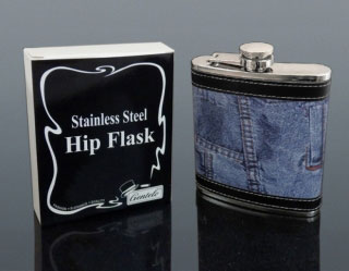 Ploskačka kožená jeans 210 ml