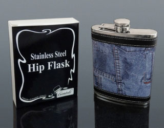 Ploskačka kožená jeans 240 ml