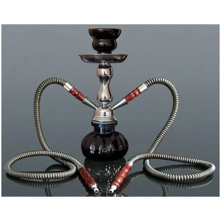 Inhalátor s hadičkami 26cm/2 čierna