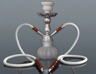 Fajka vodná SHISHA 26cm/2 biela