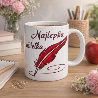 Hrnček Najlepšia učiteľka Pero