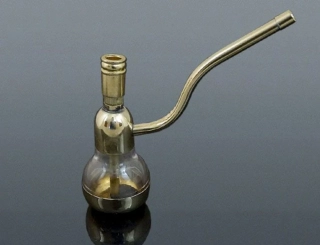 Inhalátor vodný malý mosadzný