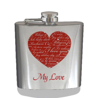 Ploskačka nerez: My Love 180ml