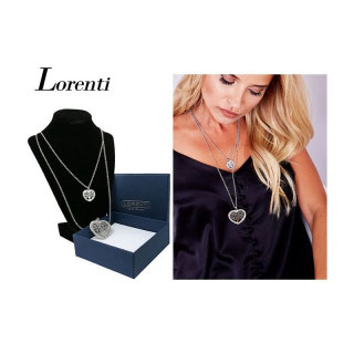 Náhrdelník dámsky Lorenti Tree in Heart silver double