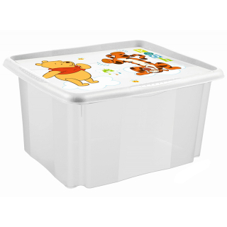 Keeeper Plastový box na hračky Medvedík Pú veľký 45l