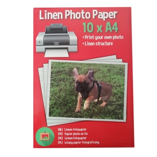 Ľanový fotografický papier A4 10ks