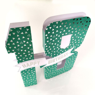 3D karta Happy birthday 18