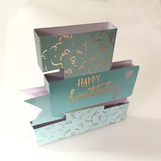 3D karta Happy birthday 1