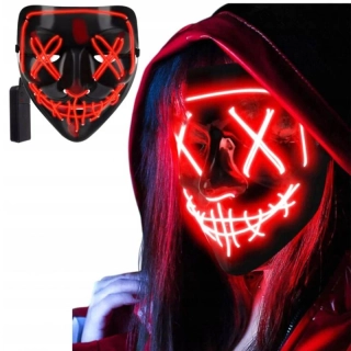 Halloweenska LED maska