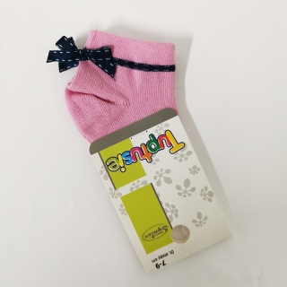 Tuptusie Ponožky pre kojencov mašľa 7-9cm 