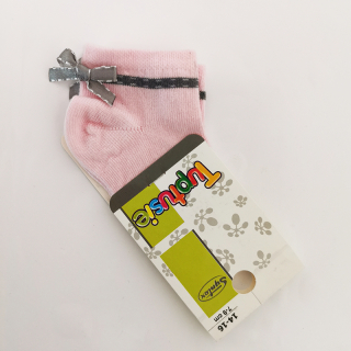 Tuptusie Ponožky pre kojencov mašľa 7-9cm 