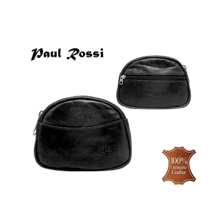 Paul Rossi Kožená kľúčenka čierna