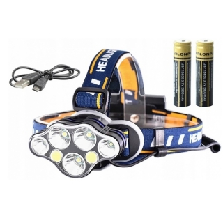 Baterka Čelovka 8 LED CREE T6 
