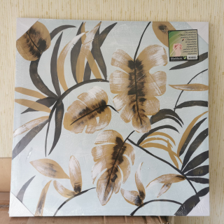 Olejový obraz na plátne 55x55cm  svetlomodrý