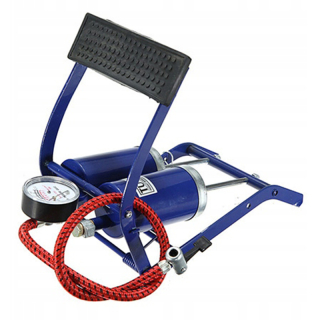 Nožná pumpa dvojválcová na auto/bicykel 