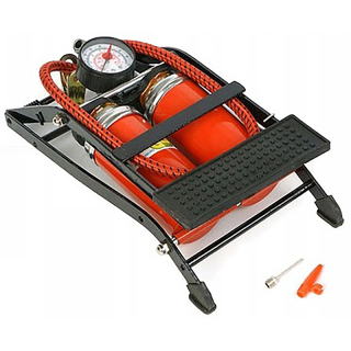 Nožná pumpa dvojválcová na auto/bicykel PN11071