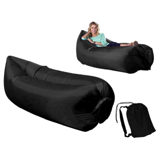 Lazy bag - Nafukovacia sofa čierna