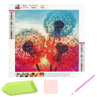 Diamantová výšivka Púpavy