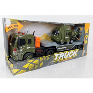 Kamión truck s helikoptérou a svetelnými efektami 