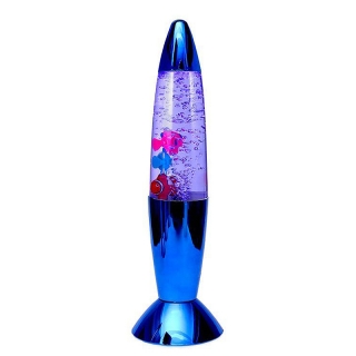 Nočná vodná lampa s rybičkami 35cm